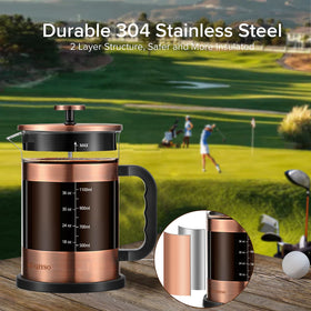 QUQIYSO borosilicate glass beaker allows monitor brewing at a glance