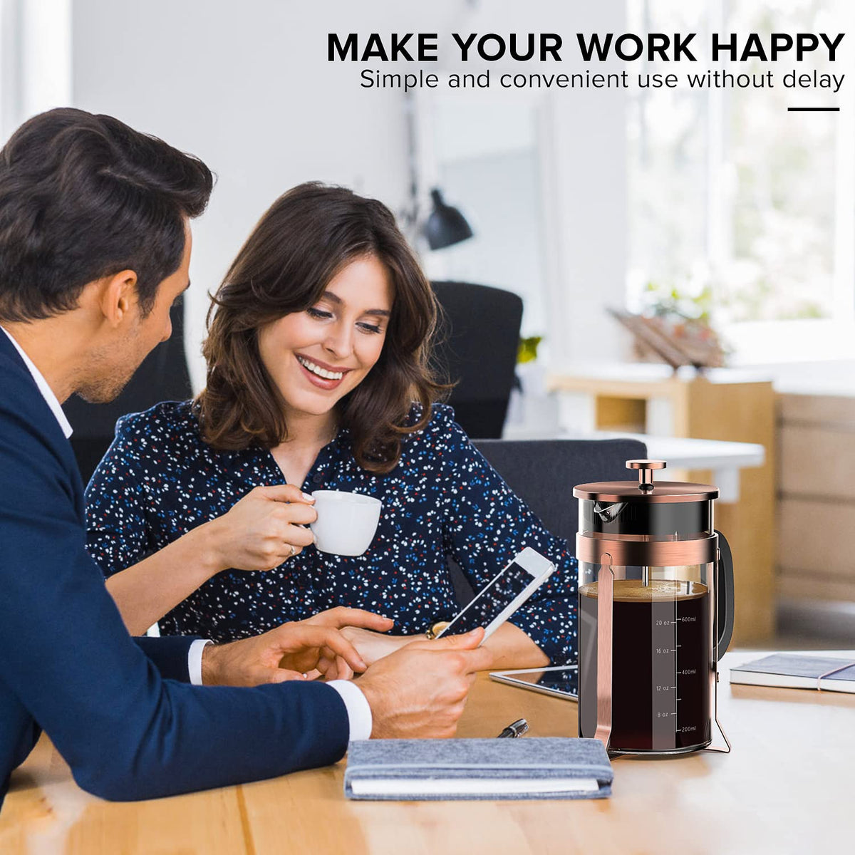 QUQIYSO dishwasher-safe beaker and filter simplify cleaning after every brew.
