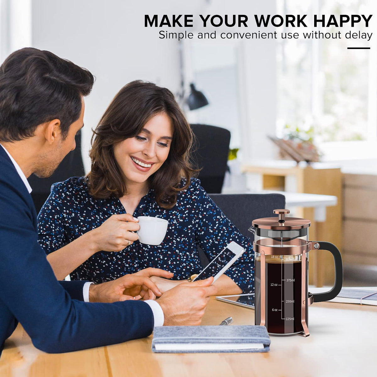 Dishwasher-safe components simplify cleanup after satisfying coffee moments.