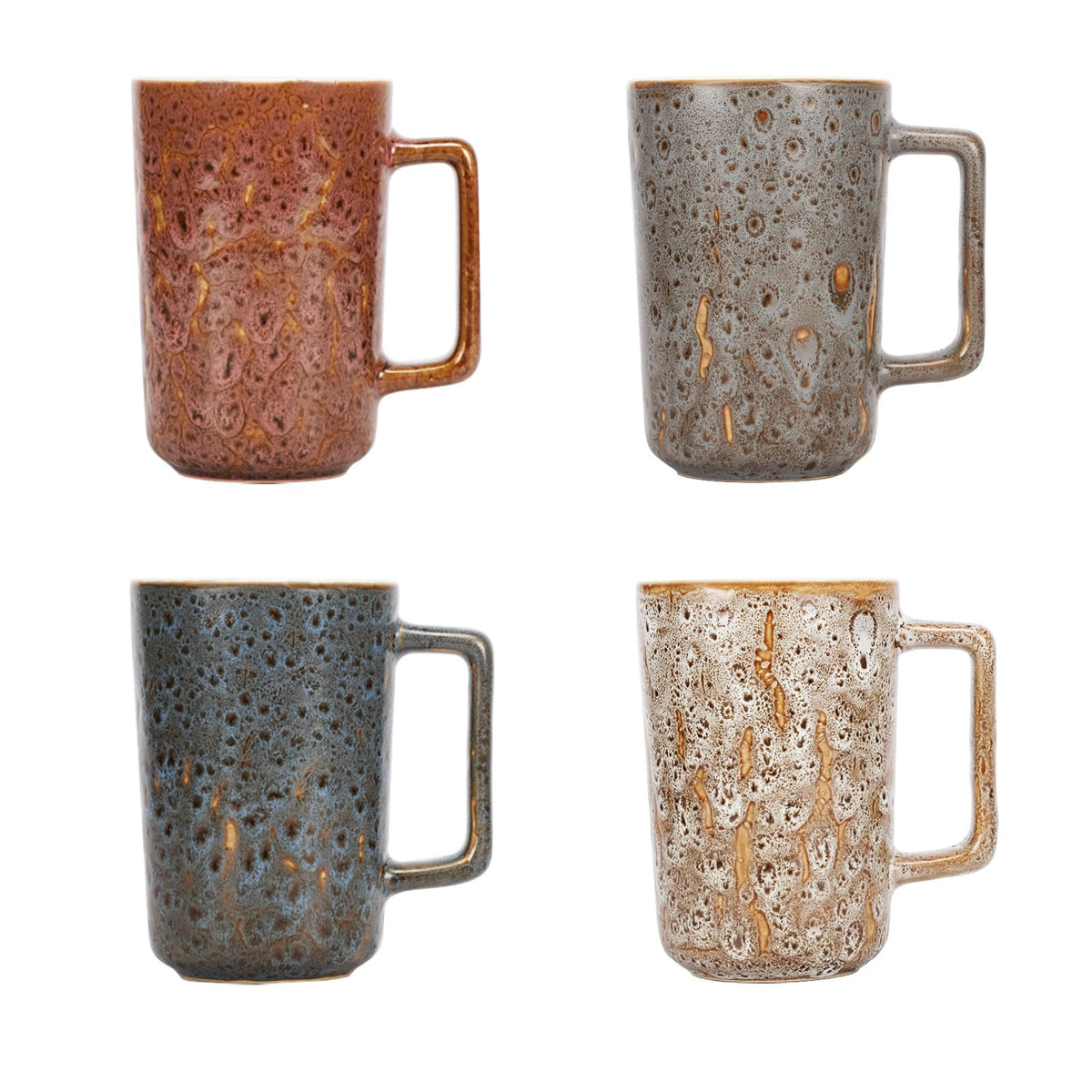 QUTREY rock magma pattern mug collection adds style to mornings.