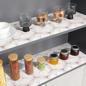 Quttisay Waterproof Cabinet Liner cleans easily to prevent stains