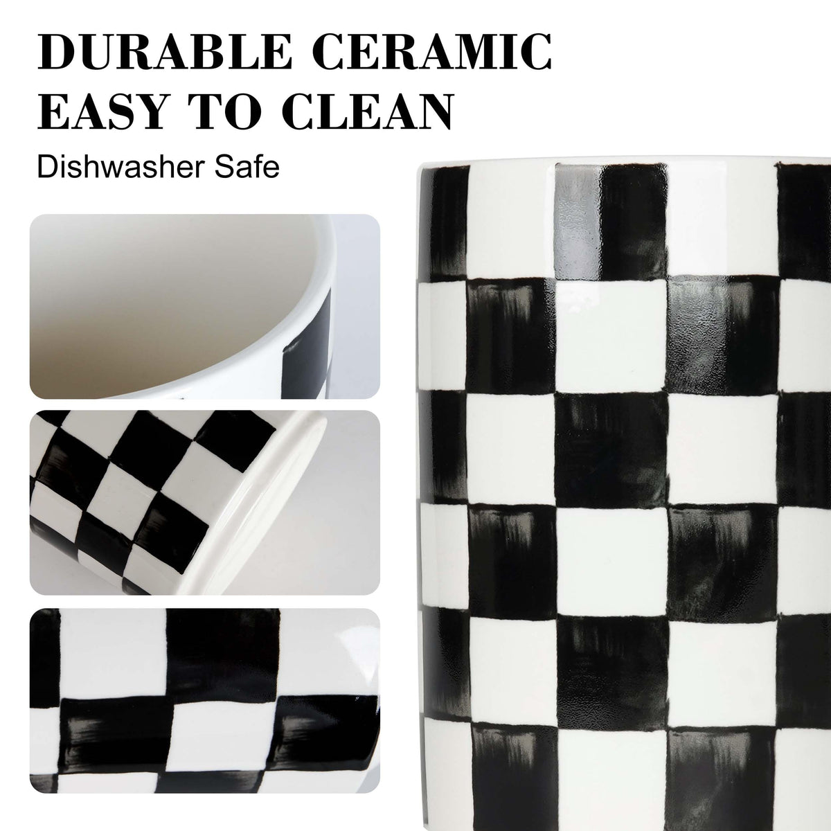 Quuavio durable ceramic material provides a stable base for heavy utensils