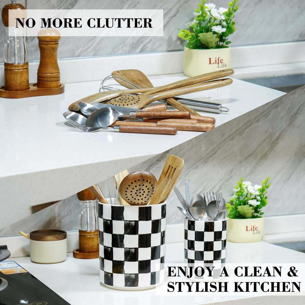 Quuavio farmhouse kitchen counter decor adds subtle style to the space