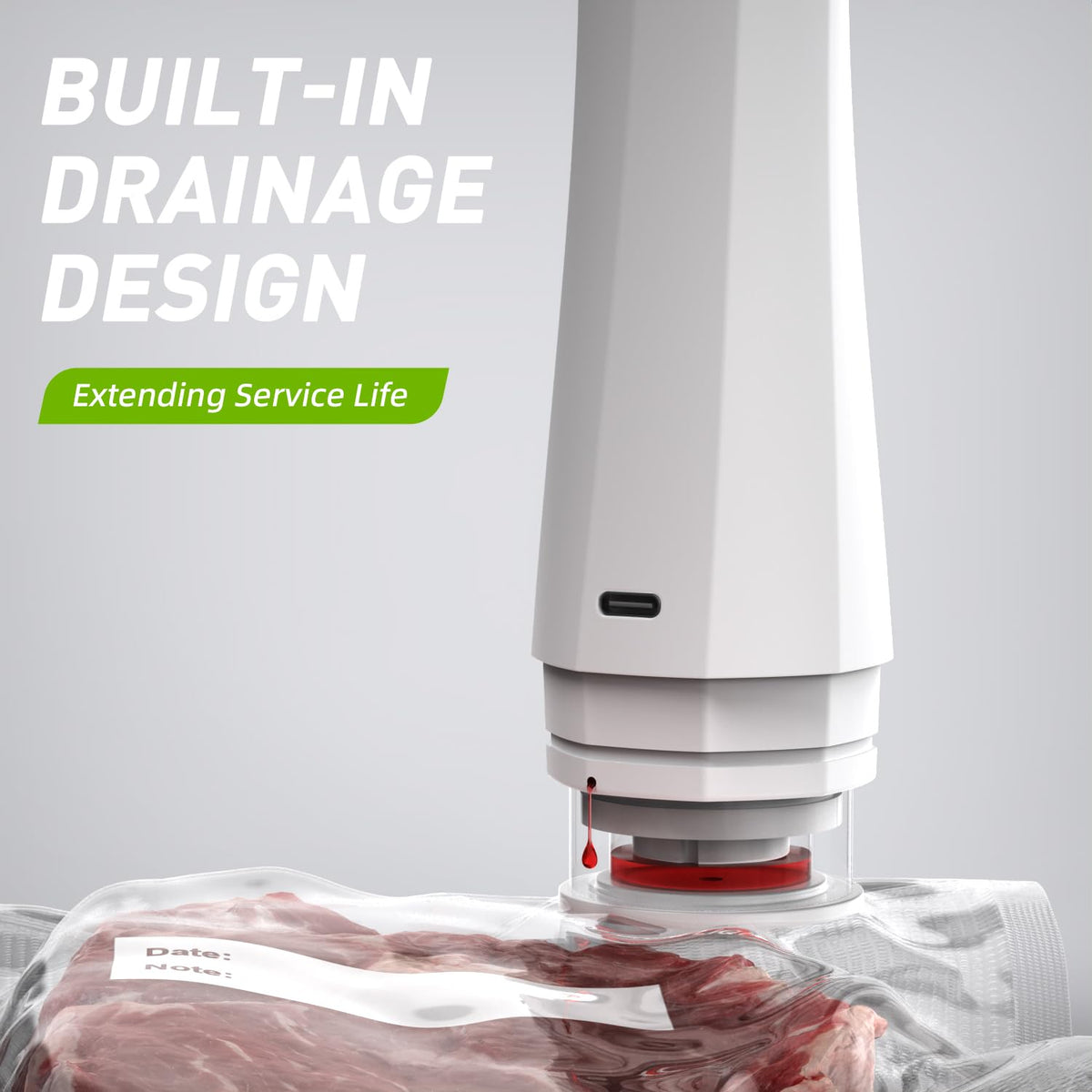 QUWRI sealer with built-in drainage for moisture release and easy maintenance