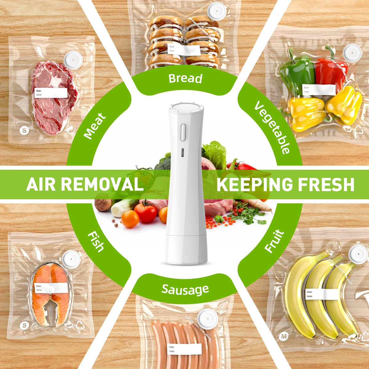 QUWRI includes 30 vacuum bags for ready sealing and storage