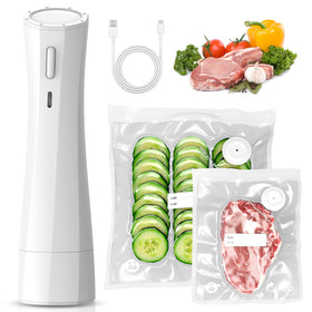 QUWRI handheld vacuum sealer demonstrates 65kPa suction for quick air removal