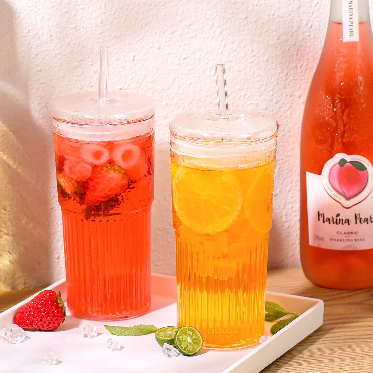 QWEZXO 20oz tumbler ideal for water, coffee, and smoothies at home or work.