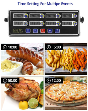 QWORK volume control on digital kitchen timer for adjustable alerts