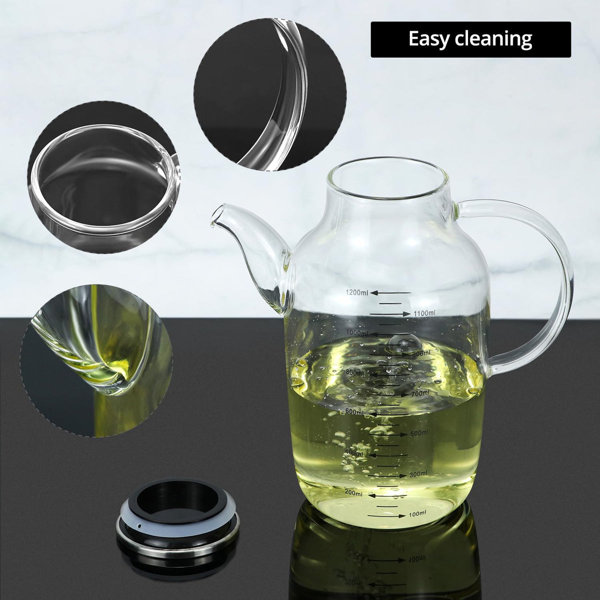 QWORK eagle-spout bottle enables controlled pouring during cooking