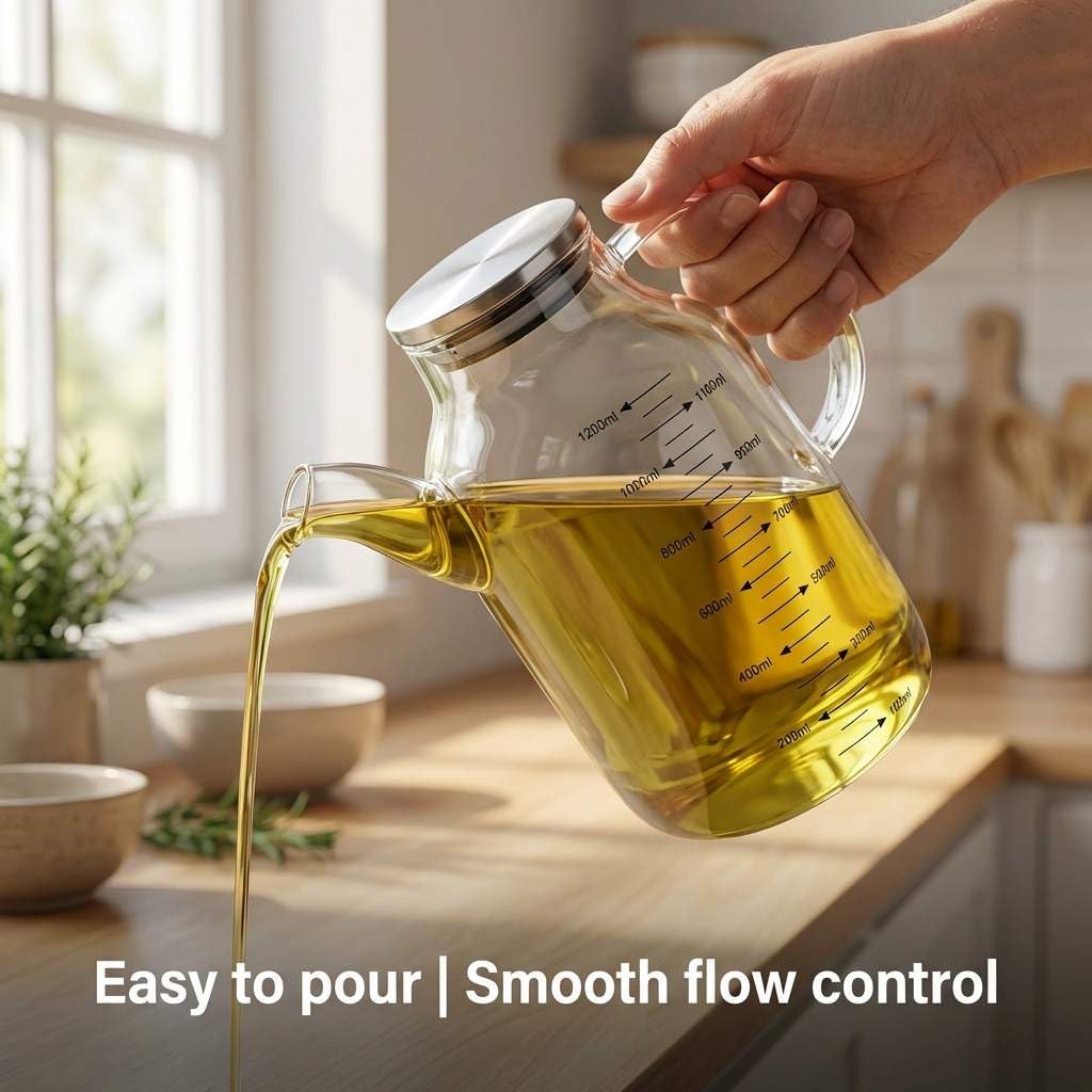 QWORK bottle shows measurement markings for accurate dispensing in recipes