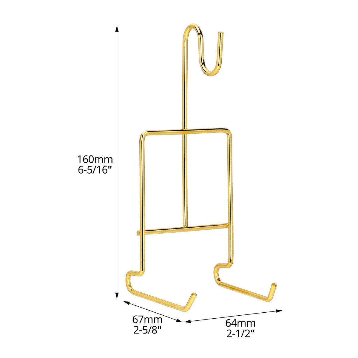 QWORK metal gold coating stand adds timeless sophistication