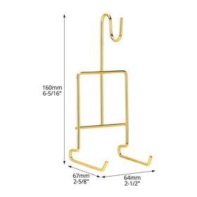 QWORK metal gold coating stand adds timeless sophistication