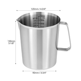 QWORK multi-functional cup serves as measuring, mixing, and pouring tool.