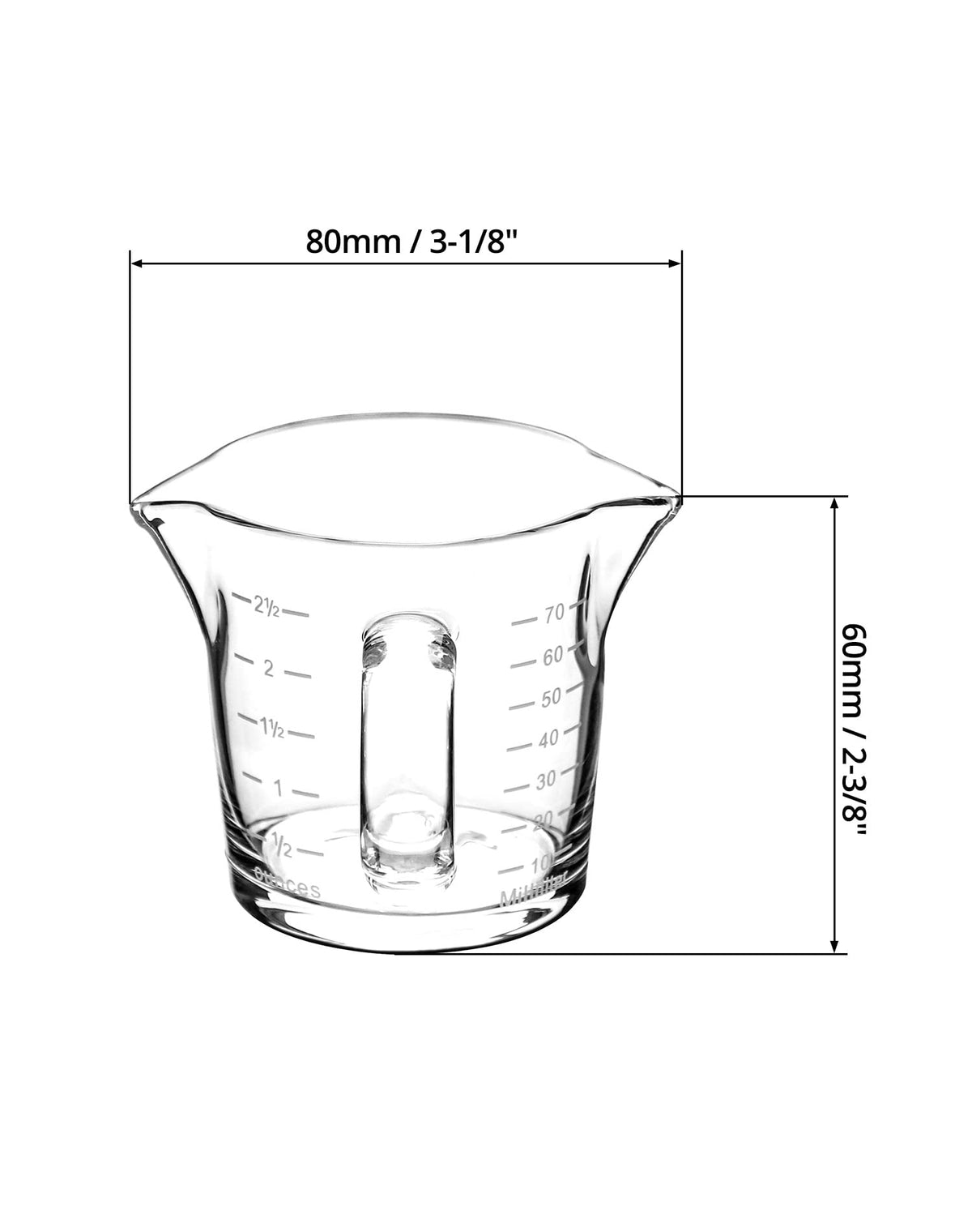 QWORK nozzle-top 70mm aids precise pours for latte art.