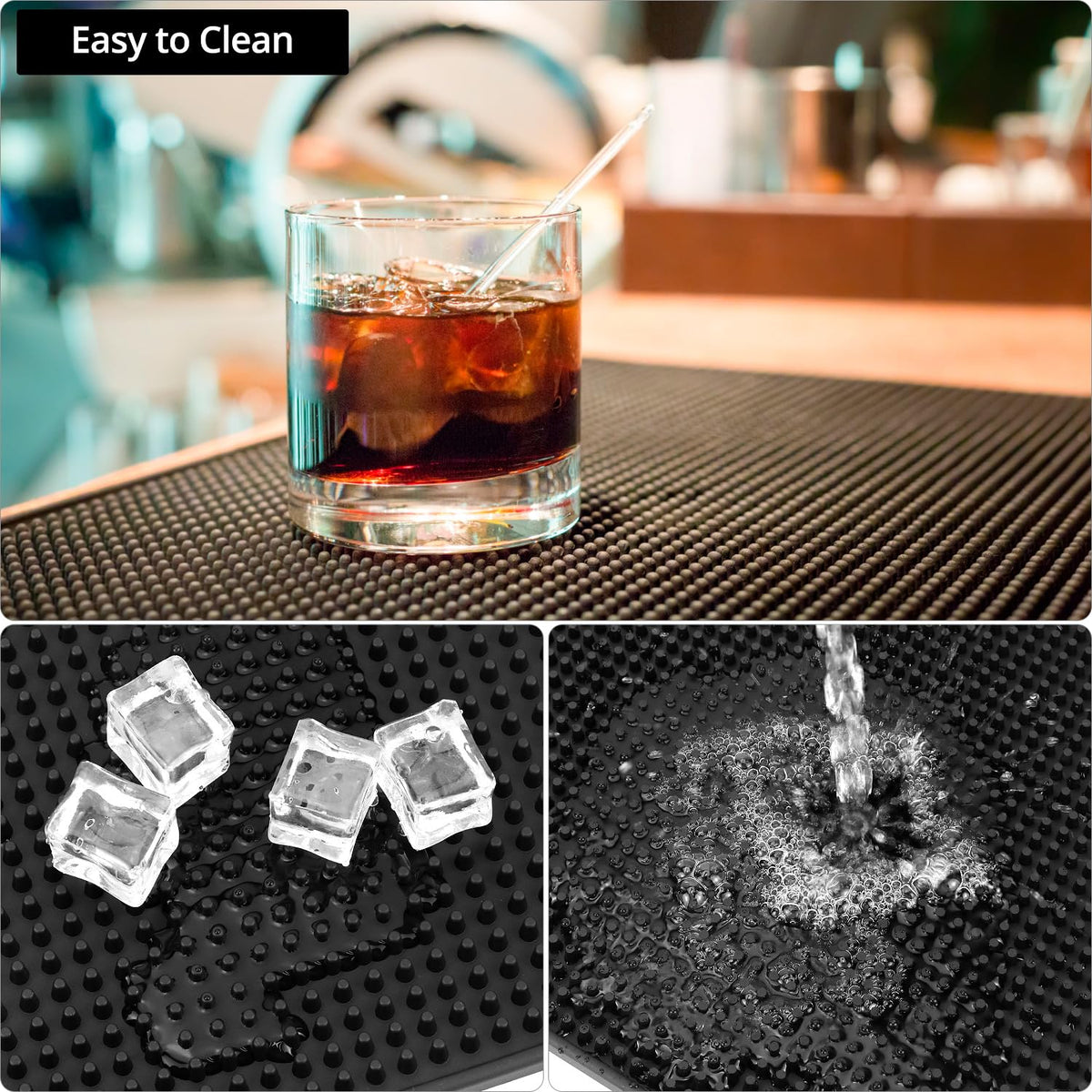 QWORK 24x12 mat is ideal for bars, coffee stations, and dining tables.