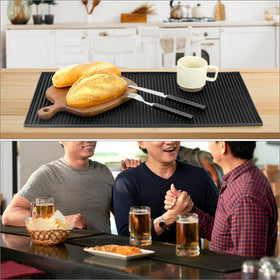 QWORK rubber mat helps keep workflows smooth in busy beverage setups.