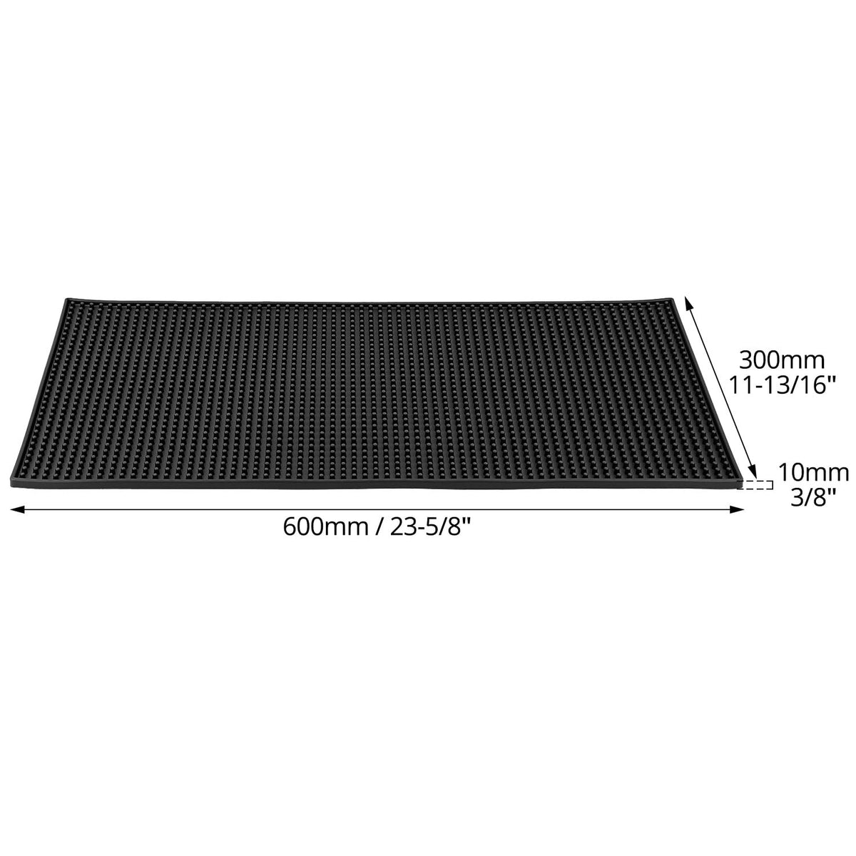 QWORK bar mat provides easy maintenance and durable PVC rubber construction.