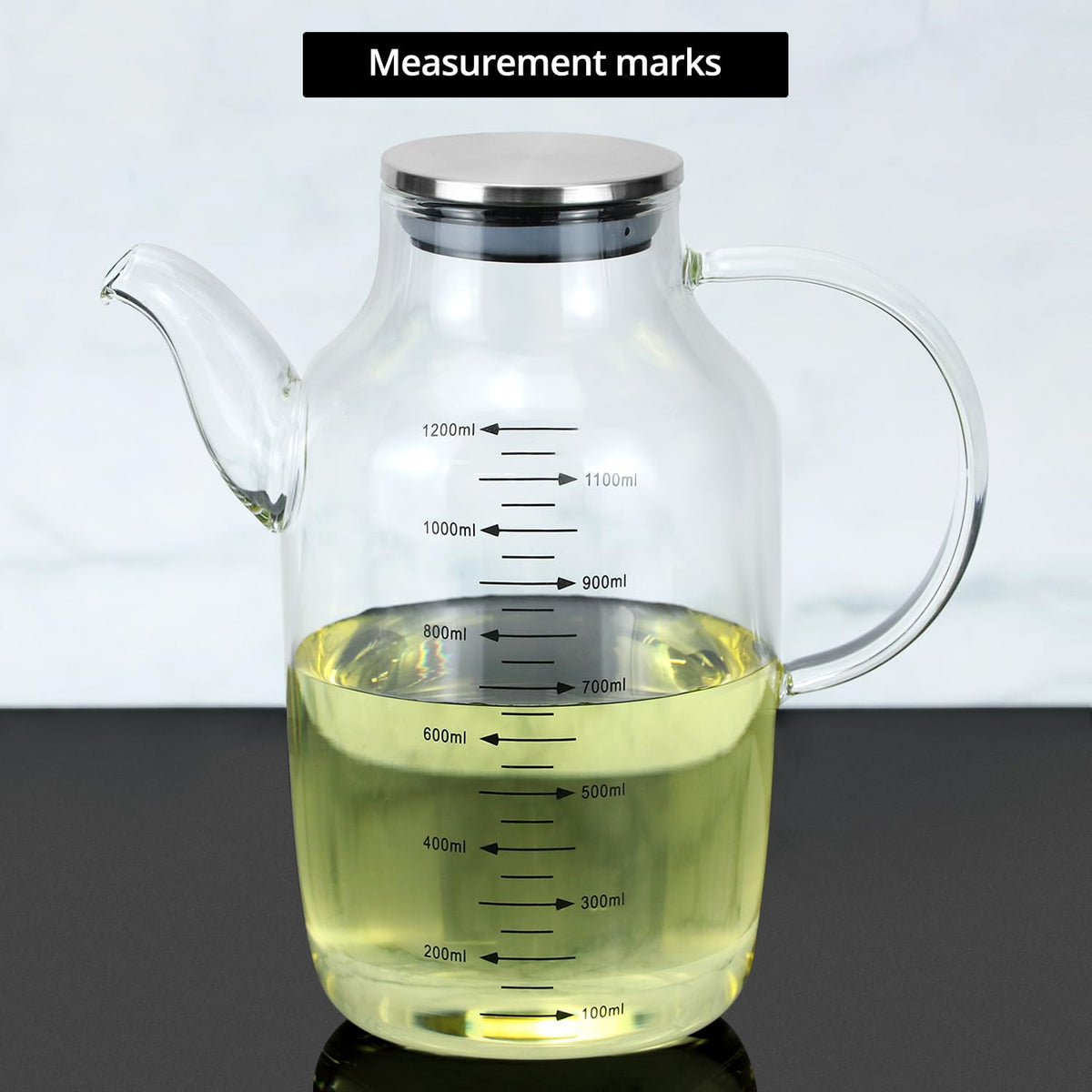 QWORK versatile dispenser suitable for olive oil, vinegar, soy sauce