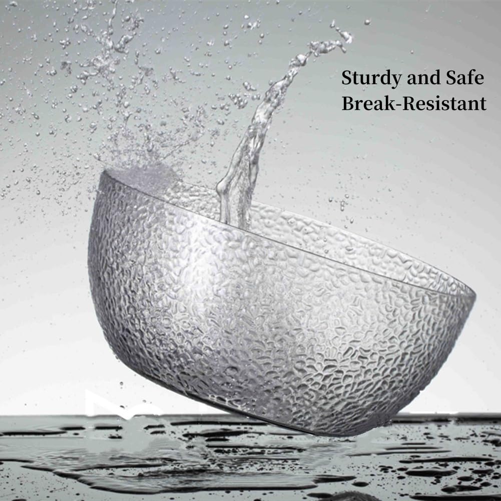 Qxbekmor nine-point-five-inch serving bowls offer ample capacity for fruits and sides.