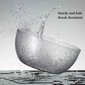 Qxbekmor nine-point-five-inch serving bowls offer ample capacity for fruits and sides.