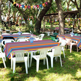 Qyeahkj 108x54 inch cover suitable for standard tables at Mexican celebrations