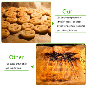 QYH nonstick parchment paper aids easy food release and cleanup