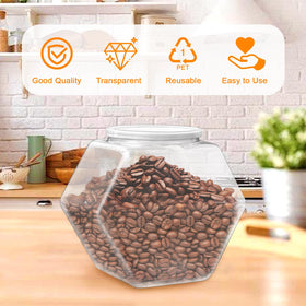 Qyyiguf versatile jar stores nuts, cookies, or coffee pods