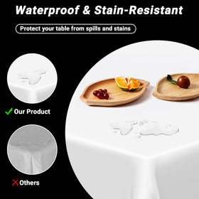 QZYL waterproof tablecloth protects surfaces during spills and celebrations.