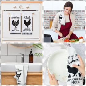 R HORSE towel set on dining table adds charm while wiping spills
