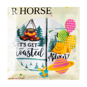R HORSE lightweight camping towels pack easily for camping, hiking, and beach outings