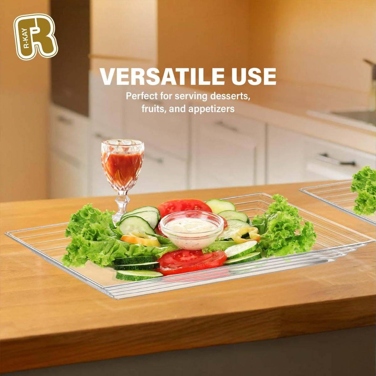 R-Kay disposable yet reusable-friendly trays simplify cleanup after events