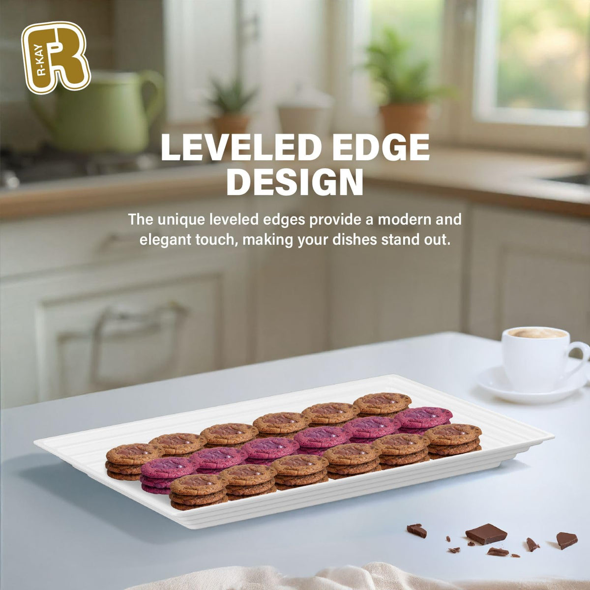 R-Kay disposable yet reusable trays offering versatile hosting options.
