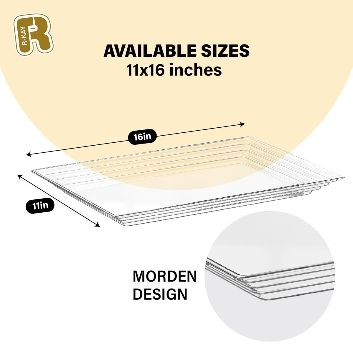 R-Kay elegant tray platters for weddings and formal parties with style