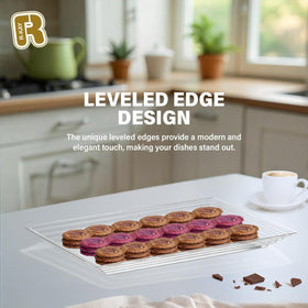 R-Kay heavy-duty plastic trays keep food stable during gatherings