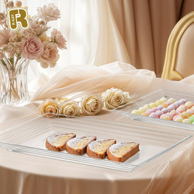 R-Kay rectangular serving trays for elegant buffet display and easy presentation