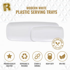 R-Kay versatile trays usable for appetizers and desserts