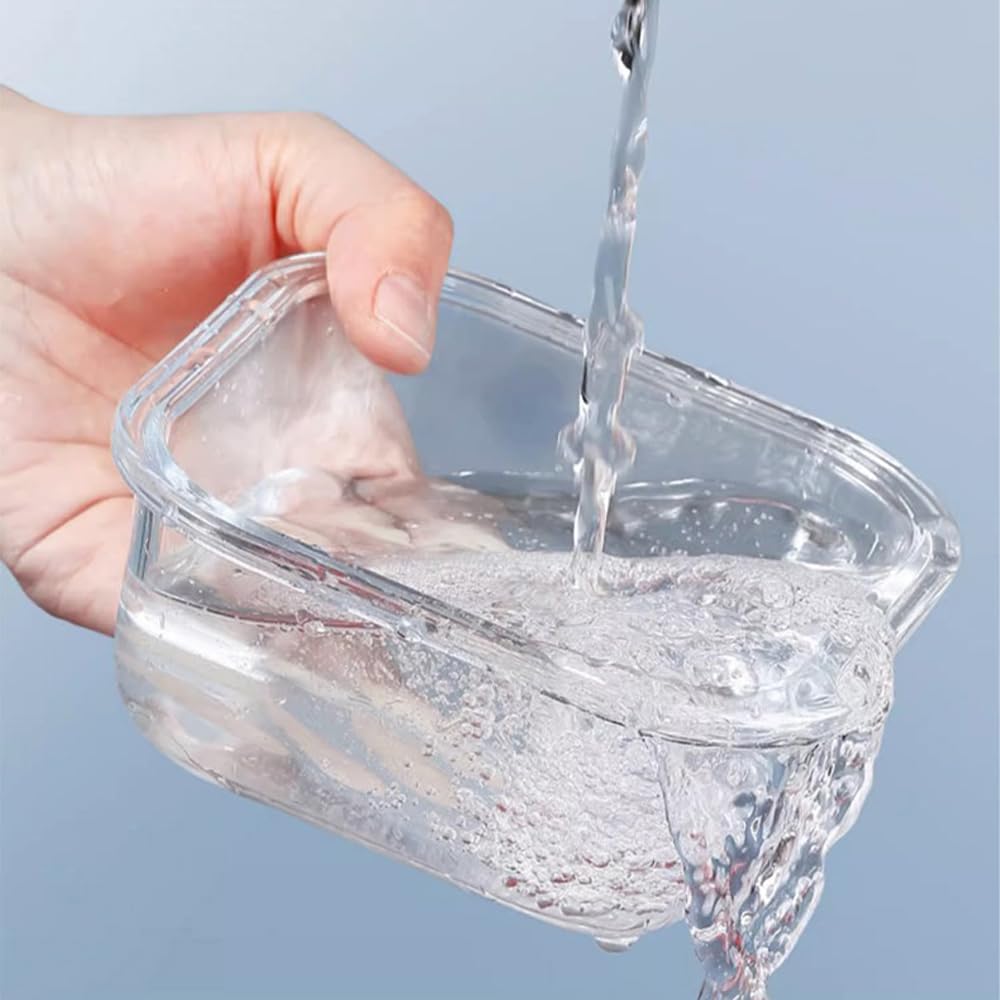 R.repad yay square 2cup glass container with lid in dishwasher-safe context