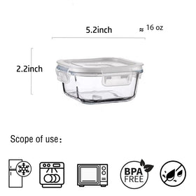 R.repad yay stackable square glass containers save fridge space