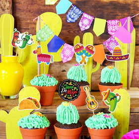 R1chyK1ng Cinco de Mayo cupcake toppers design 02 adds vibrant flair to desserts.