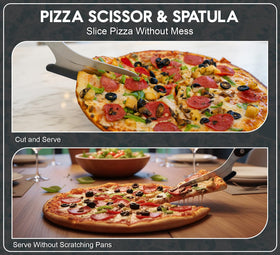 RAAFI stainless steel pizza cutter delivers durable, clean slices.