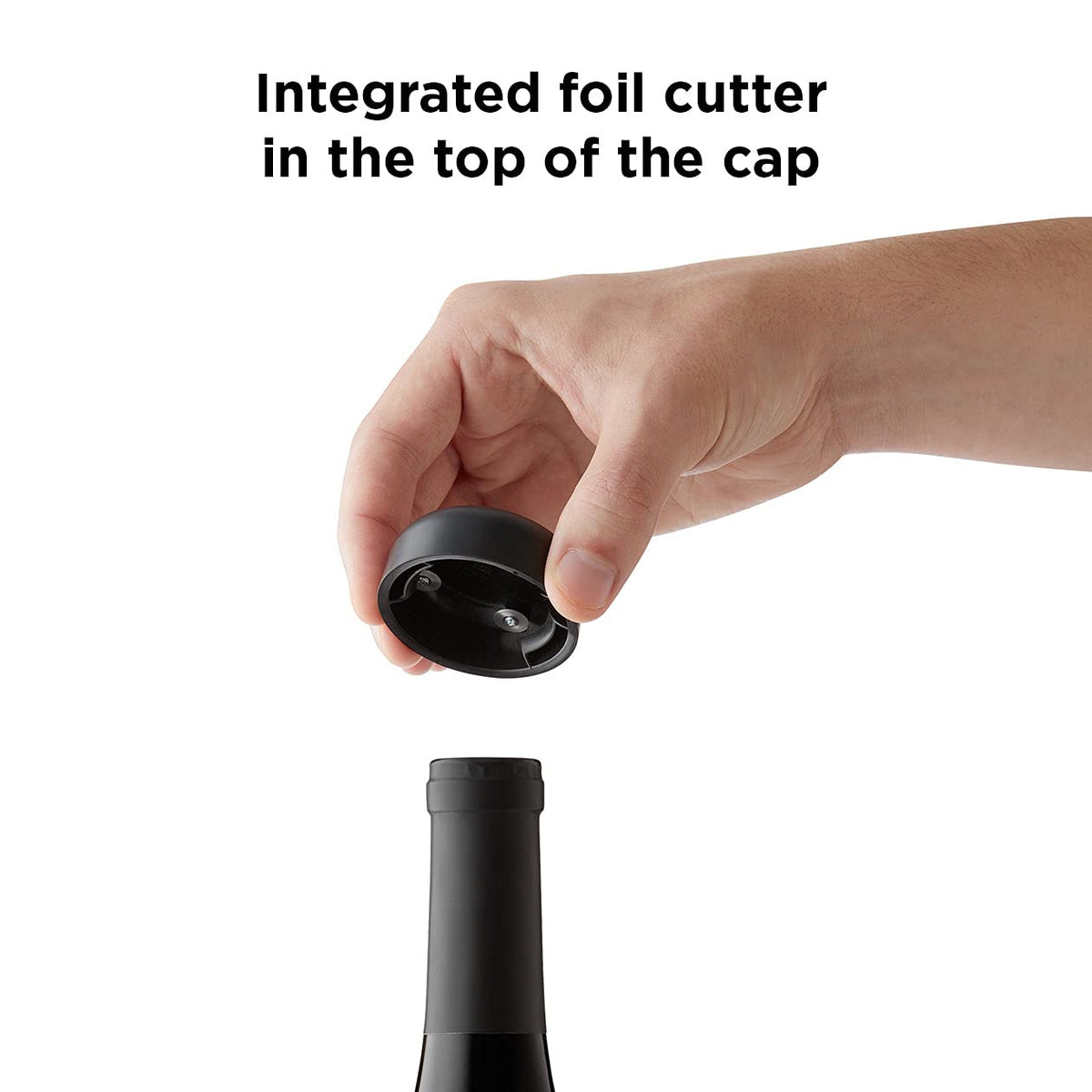 Rabbit rechargeable battery powers cordless use for many bottles
