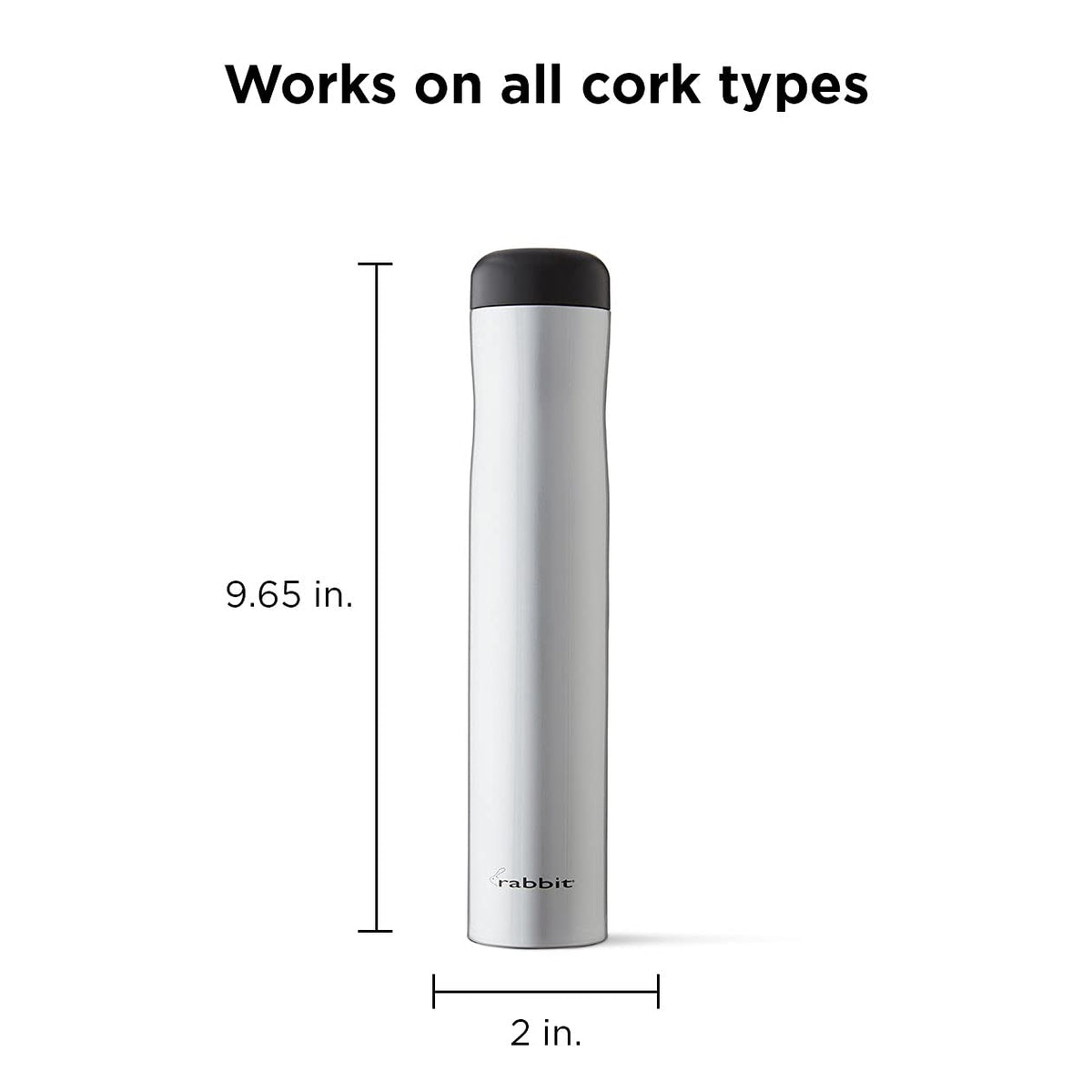 Rabbit Automatic Electric Corkscrew foil-cutter integrated for clean foil removal at home