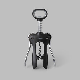 Rabbit Bar Tools Classic Wing Corkscrew silver dishwasher-safe for quick cleaning.