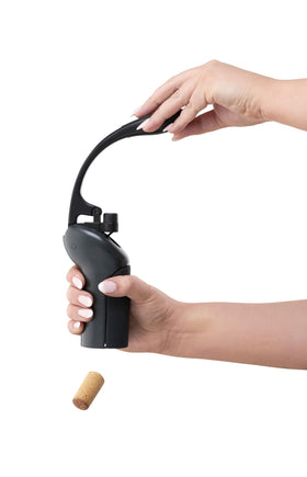 Rabbit compact stand stores wine tools neatly on the bar