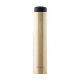 Rabbit electric wine opener in gold on counter showing effortless one-touch cork removal