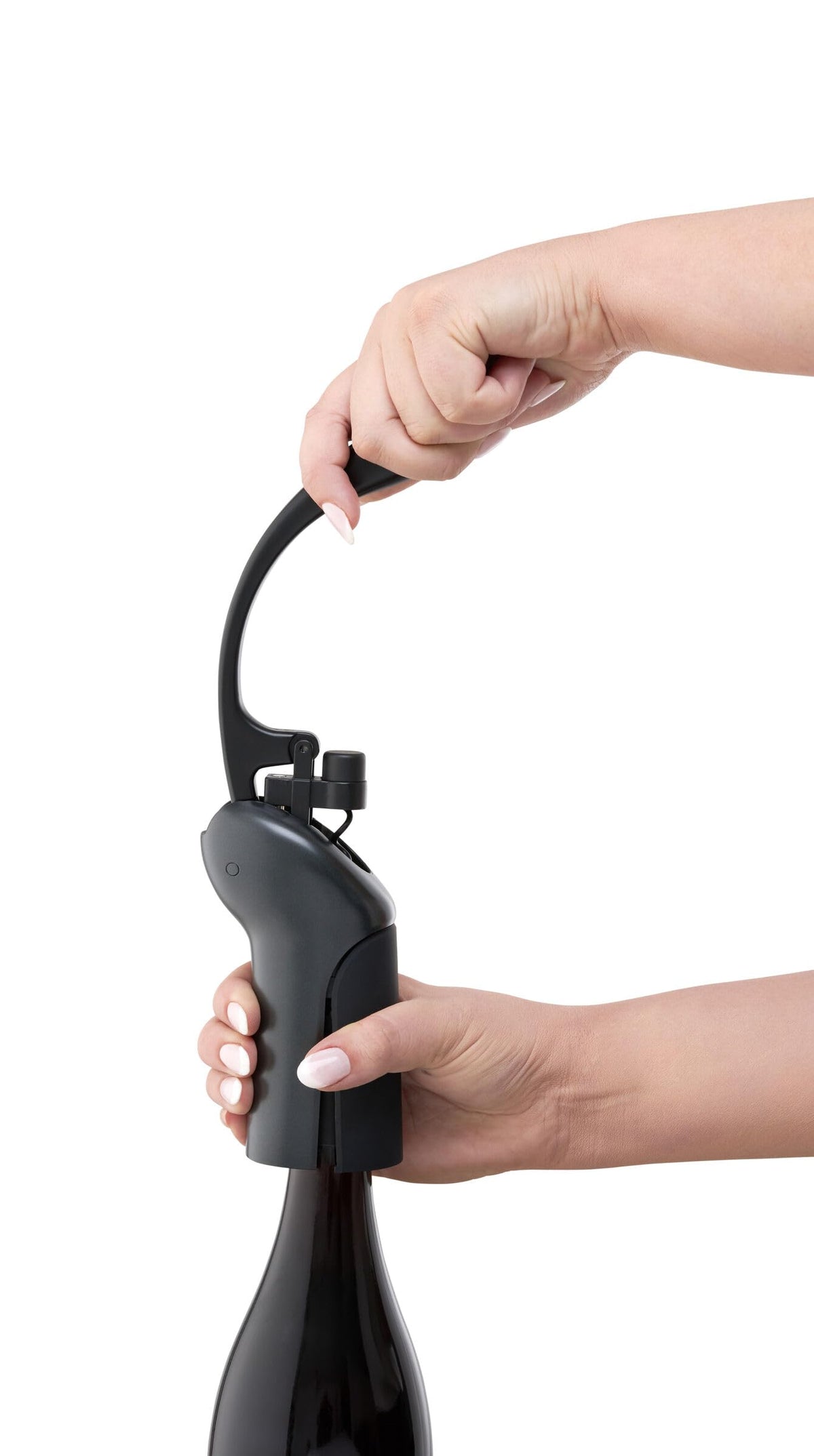 Rabbit ergonomic non-slip handle improves grip during uncorking
