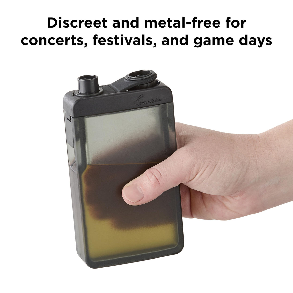 Rabbit top-rack safe design keeps the flask crystal clear after adventures