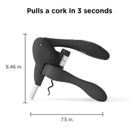 Rabbit W6004N corkscrew with foil cutter and extra spiral for quick bottle prep