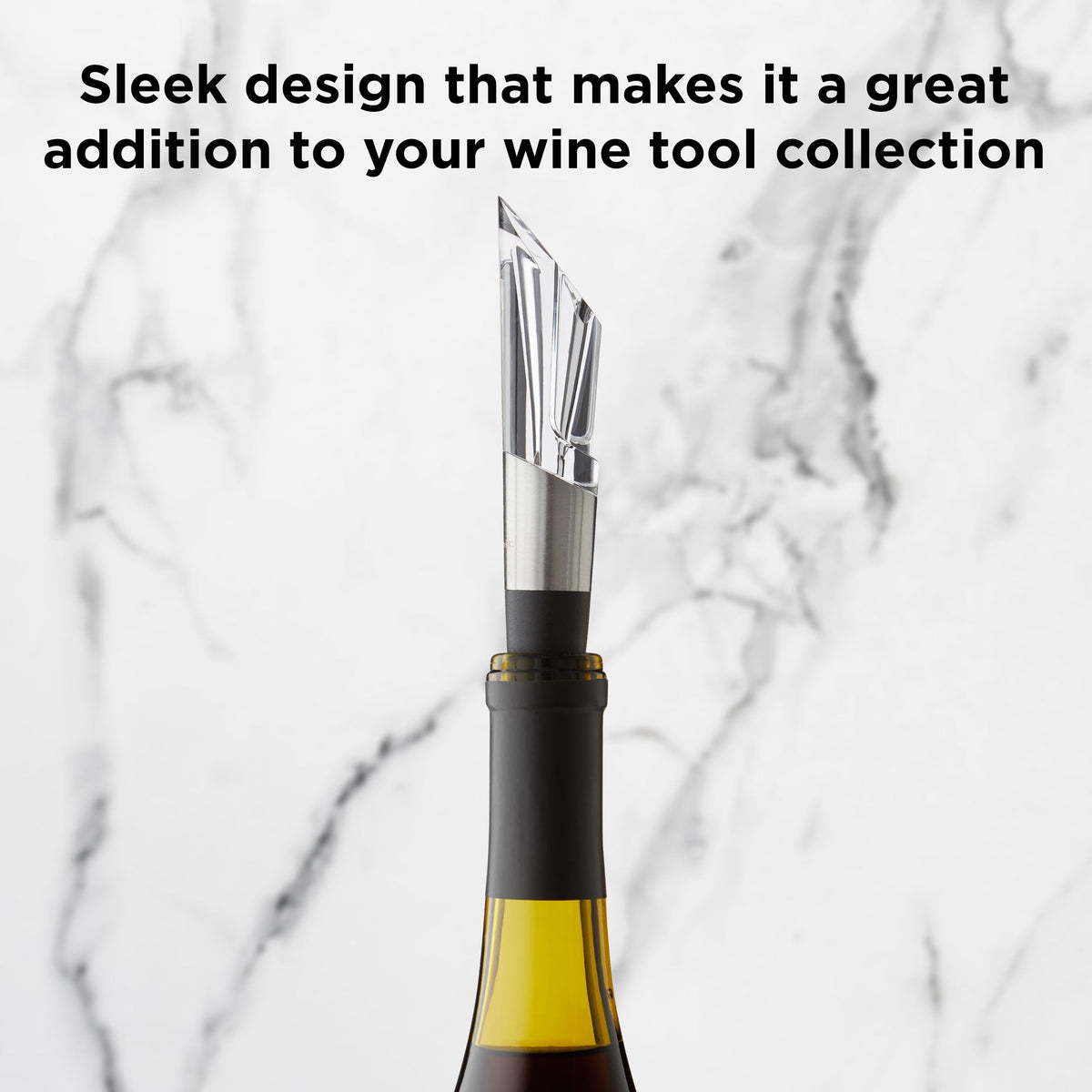 Rabbit W6127 silicone base fits any bottle for clean, drip-free pouring.