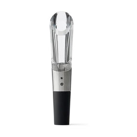 Rabbit W6127 wine aerator in action for quicker, richer aroma when pouring.